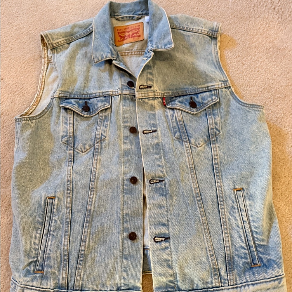 Levi's Classic Blue Denim Vest